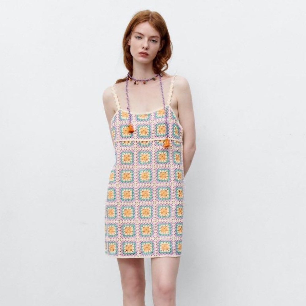 Zara crochet dress